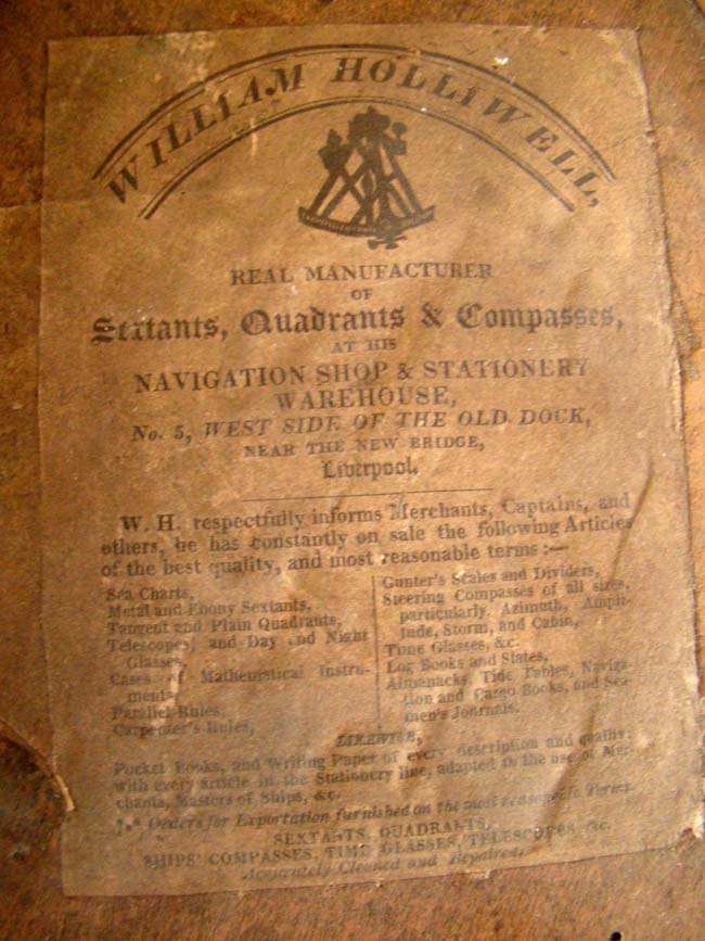 A diminutive ebony framed mariner's octant circa 1815-1835 possibly used aboard the Trident, a whaling ship from New Bedford. — image 4